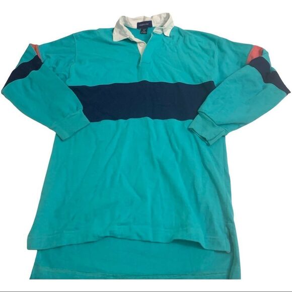 Vintage Colorblock Polo Top - Picture 1 of 4